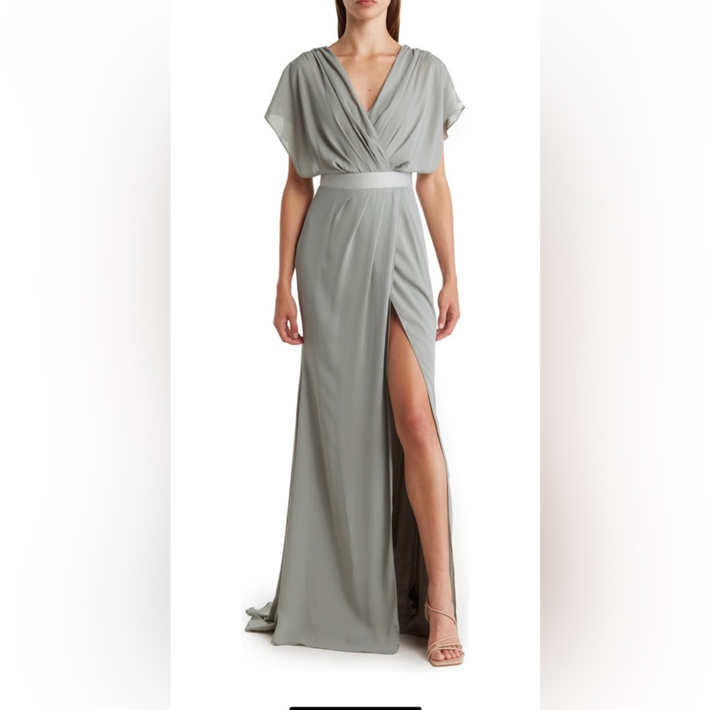 Full length gown-sage green
